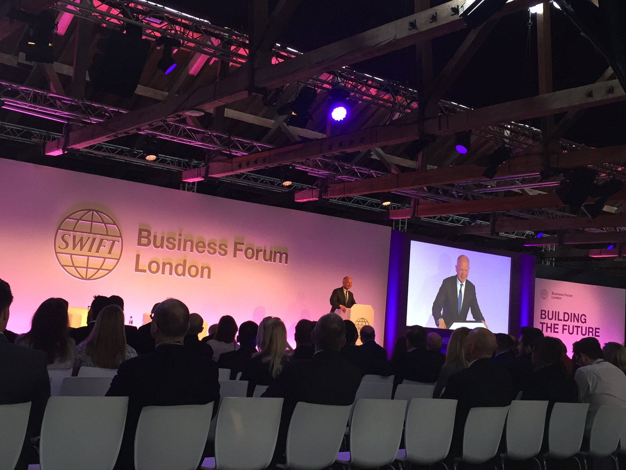 William Hague at Swift Business Forum London 2017 (Image source: Swift)