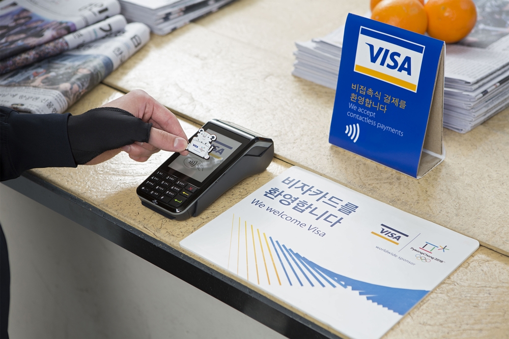 Visa has unveiled three wearable payment devices for the Winter Olympics