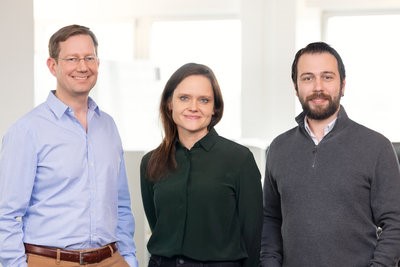 L-R: CEO Markus Dränert, CRO Cornelia Schwertner and CPO Taner Akcok (Picture credit: Robert Lehmann)