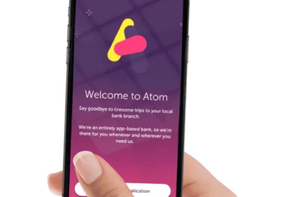 Atom Bank screen